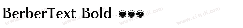 BerberText Bold字体转换